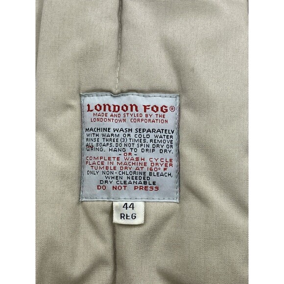 London Fog Mens Brown Puffer Winter Anorak Coat Jacket Size 44 R - Picture 7 of 8